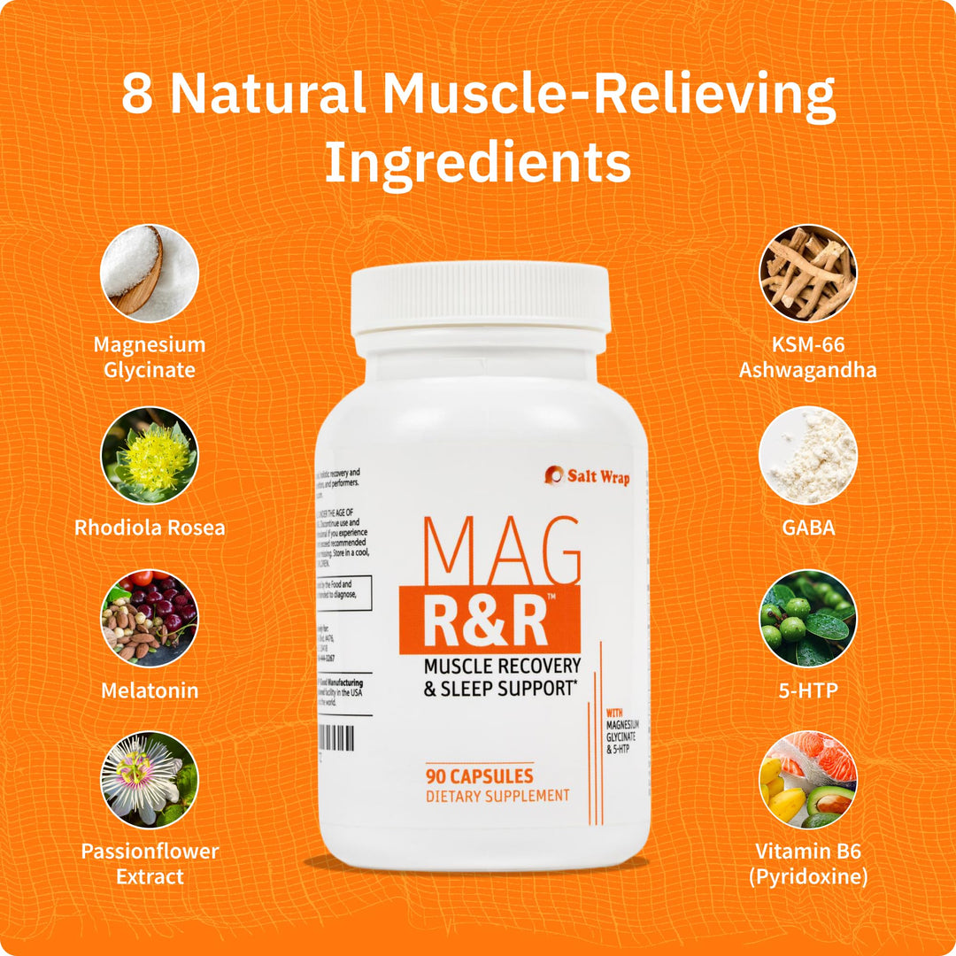 SaltWrap Mag R&R Nighttime Muscle Cramp Relief, 90 Count