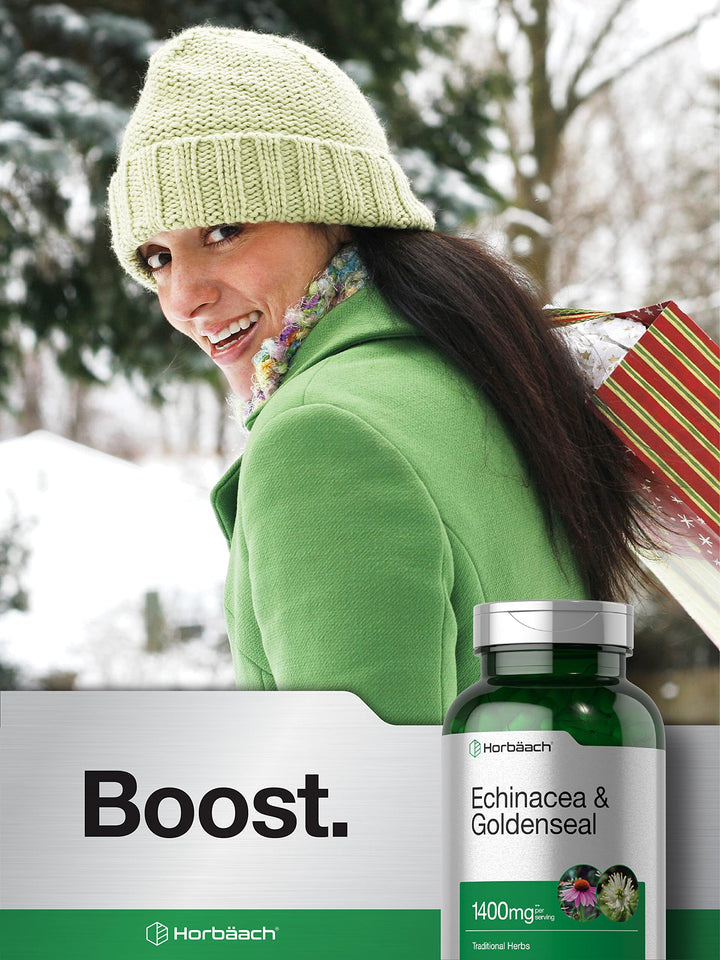Horbäach Echinacea Goldenseal Supplement, 300 Count