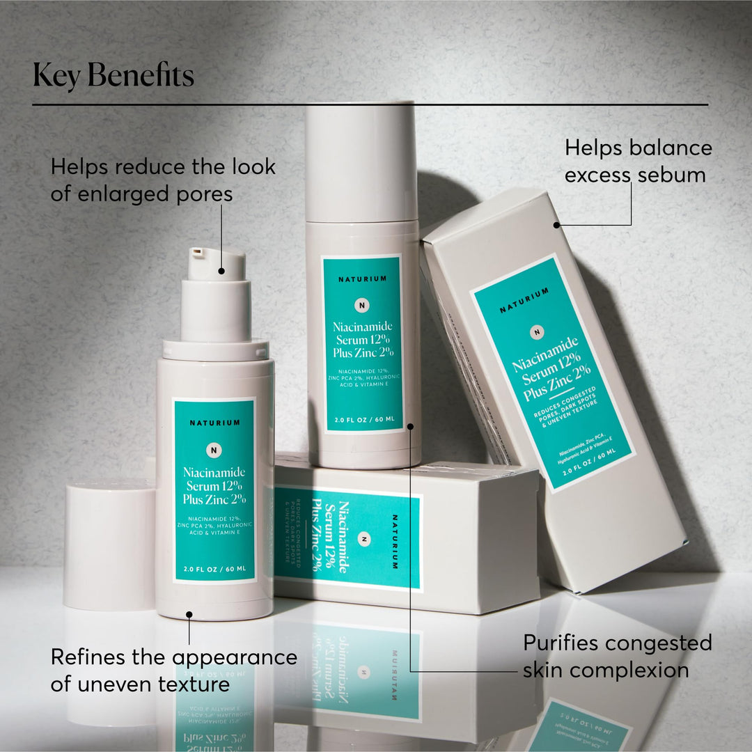 Naturium Niacinamide Face Serum 12% Plus Zinc 2%, 2 oz