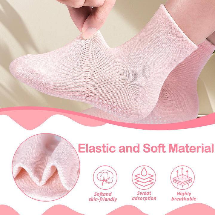 Tphon Kids Non Slip Grip Socks, 12 Count