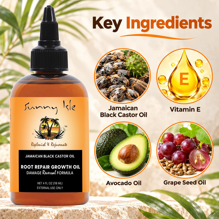 Sunny Isle Jamaican Black Castor Oil, 4 oz