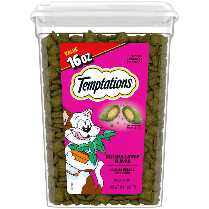 Temptations Classic Crunchy Cat Treats, Blissful Catnip, 16 oz