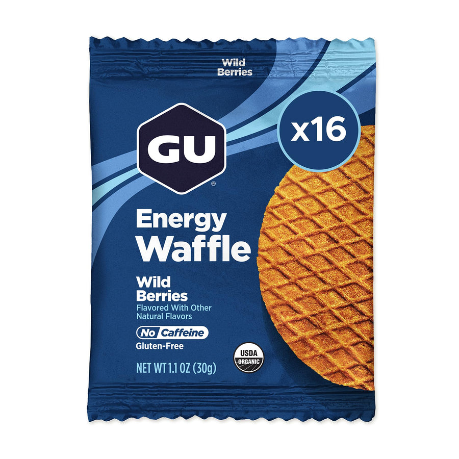 GU Energy Stroopwafel Sports Nutrition Waffle, Gluten Free Wild Berry, 16 Count