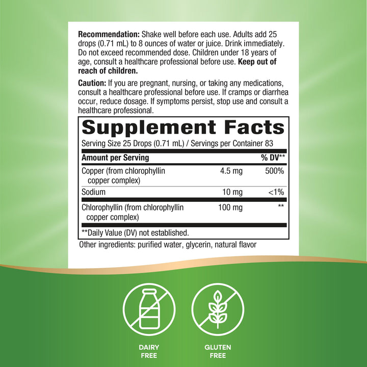 Nature's Way Chlorofresh Chlorophyll Drops, Mint, 2 fl oz