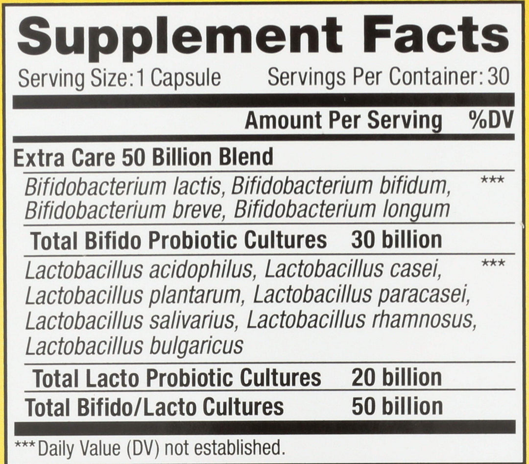 Renew Life Extra Care Digestive Probiotic, 50 Billion CFU