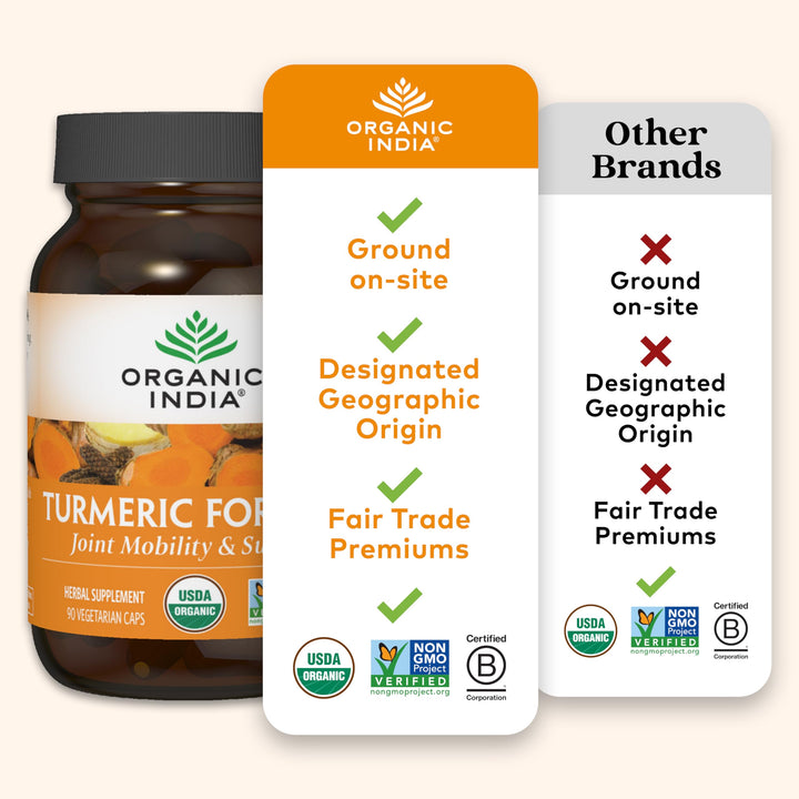 ORGANIC INDIA Turmeric Curcumin, 90 Count