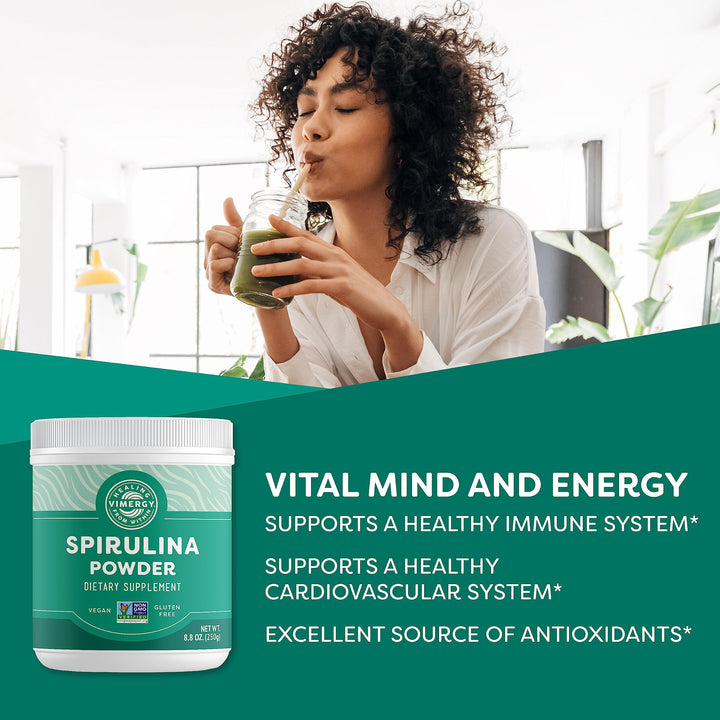 Vimergy Spirulina Powder, 2.5 Mo Supply