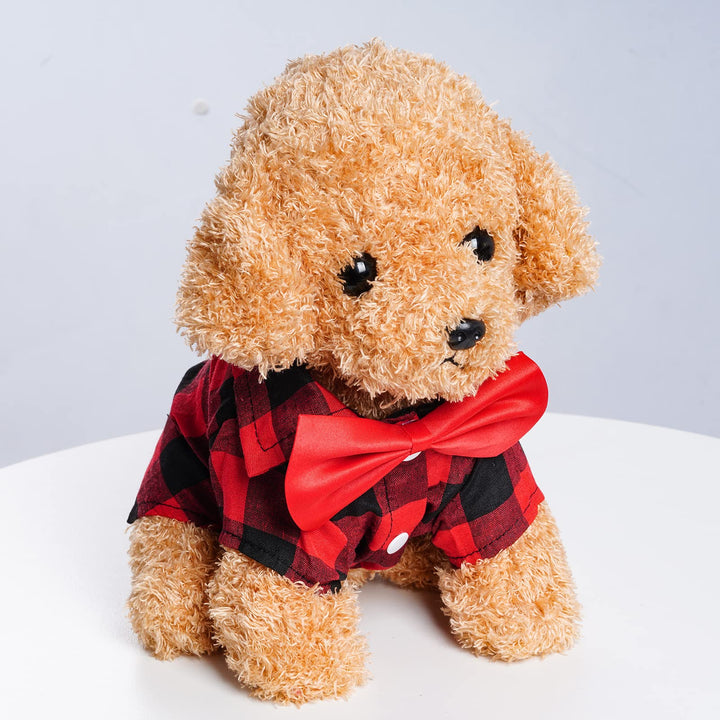 Tongcloud Plaid Dog and Cat Shirt, 3 Count