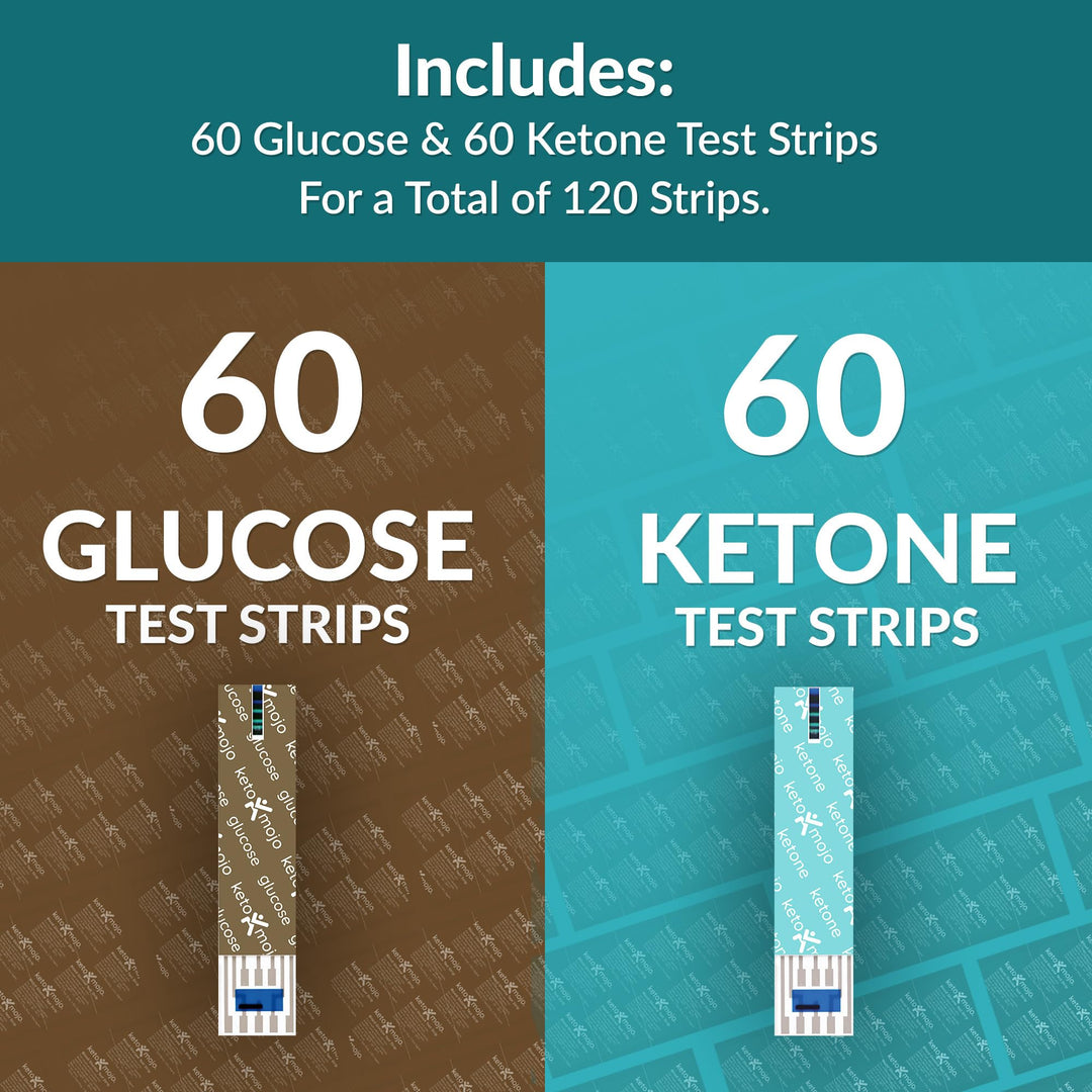 Keto-Mojo Test Strip Combo Pack, 120 Count