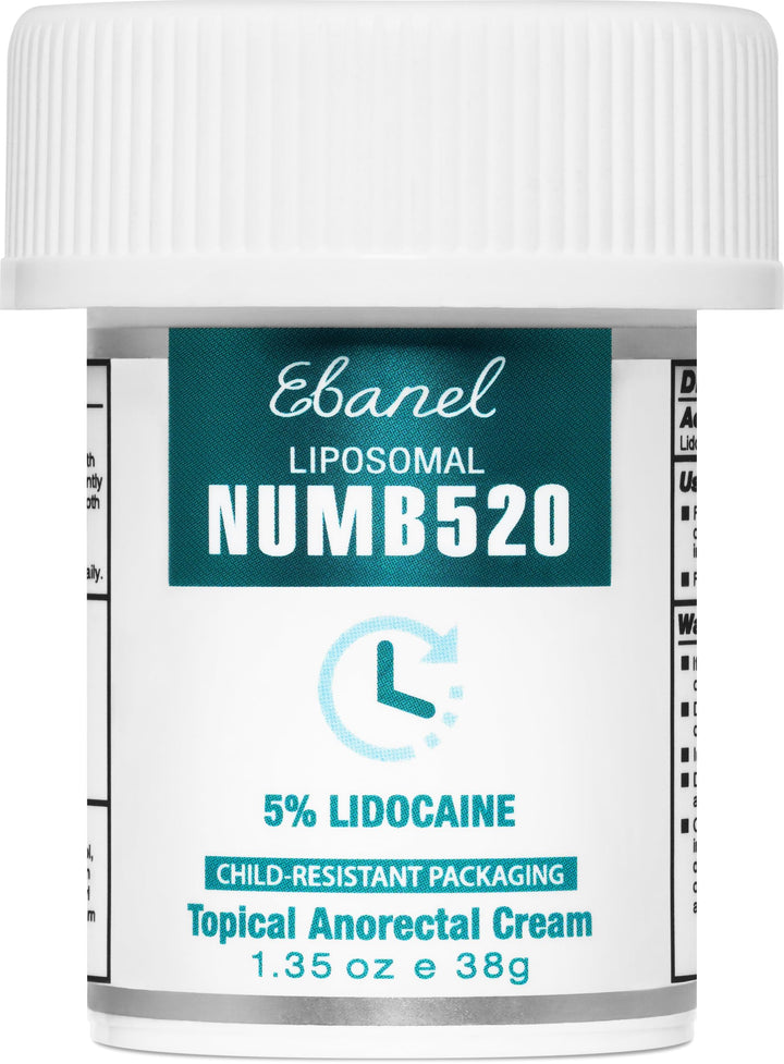 Ebanel 5% Lidocaine Topical Numbing Cream, 1.35 oz