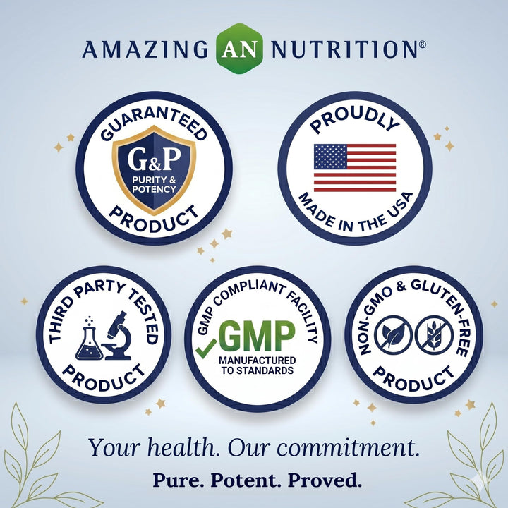 Amazing Nutrition L-Tryptophan Tablets, 1000 mg, 60 Count, Pack of 3