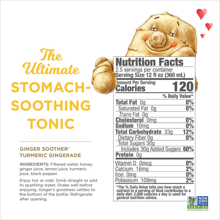 The Ginger People Ginger Soother Turmeric Gingerade, 32 oz