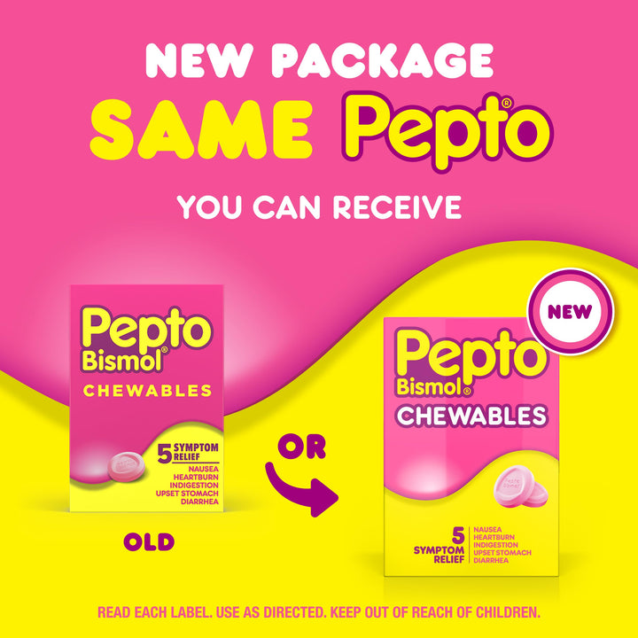 Pepto Bismol Chewable Tablets, 30 Count