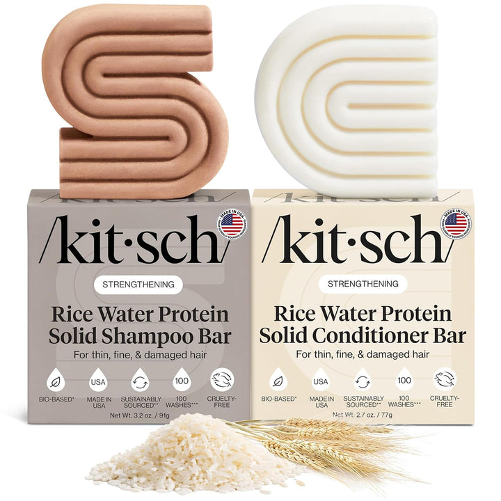 Kitsch Rice Water Shampoo and Conditioner Set, 2 Count