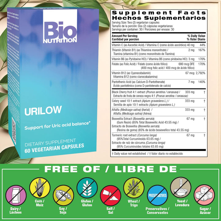 Bio Nutrition Urilow, 60 Count