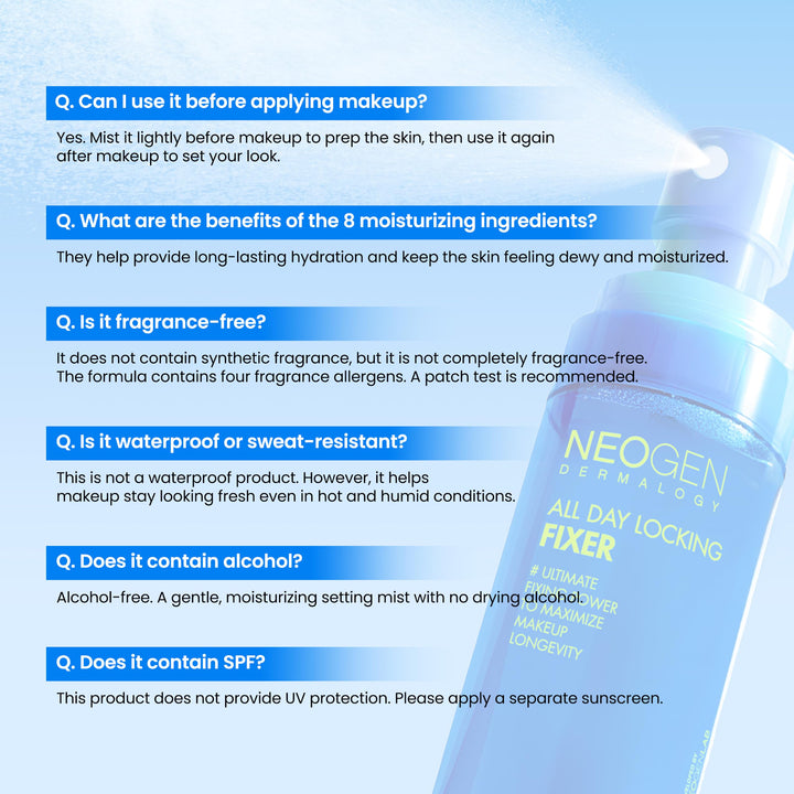 DERMALOGY by NEOGENLAB All-Day Makeup Setting Spray, 2.7 fl oz (80 ml)