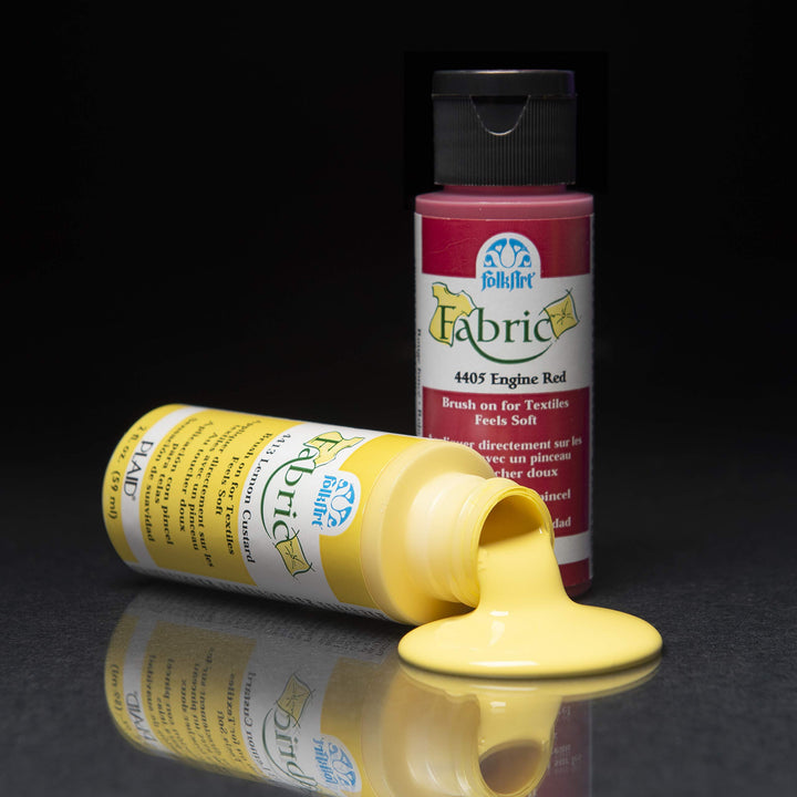 FolkArt Brush On Fabric Paint Beginner Set, 2 oz