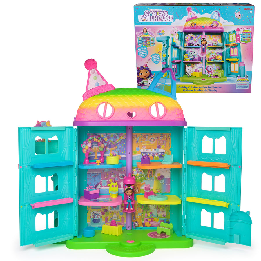 Gabby's Dollhouse Celebration Dollhouse Playset 15 Piece