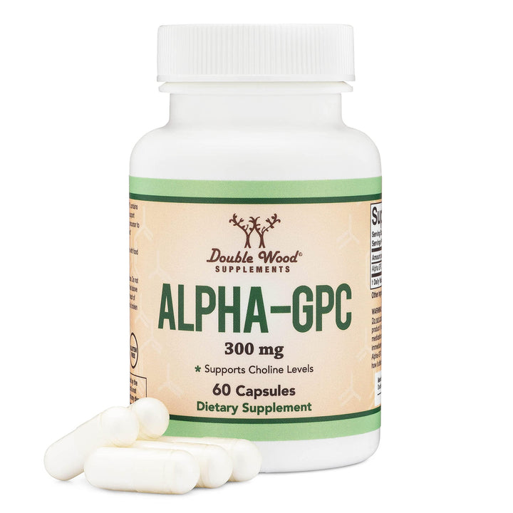 Double Wood Supplements Alpha GPC Choline, 300 mg, 60 Count