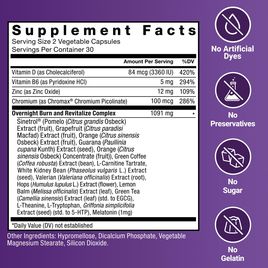 Force Factor LeanFire PM Weight Loss Supplement, 60 Count