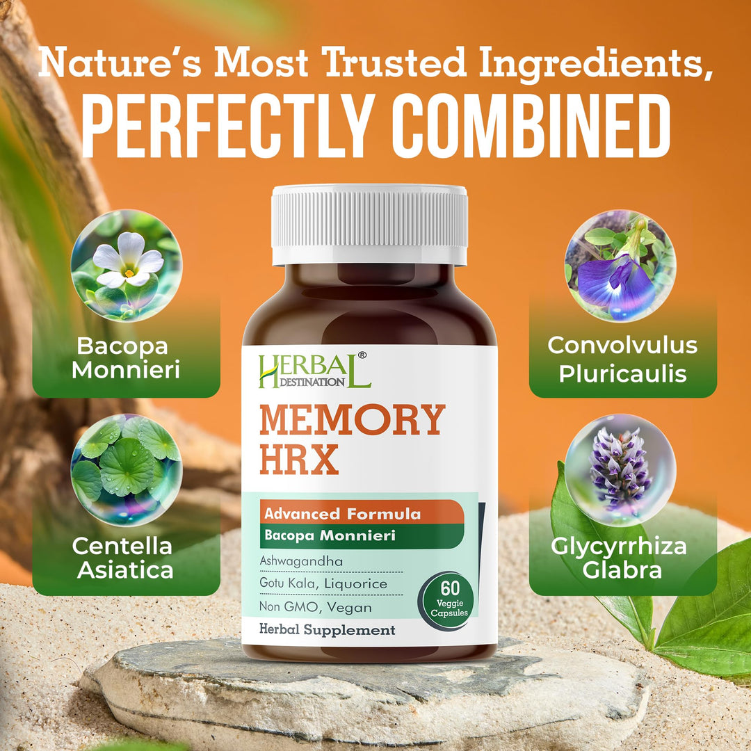 Herbal Destination Memory Hrx Capsules, 60 Count