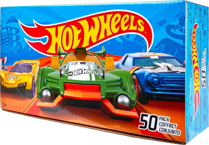 Hot Wheels 1:64 Scale Toy Trucks and Cars, 50 Count