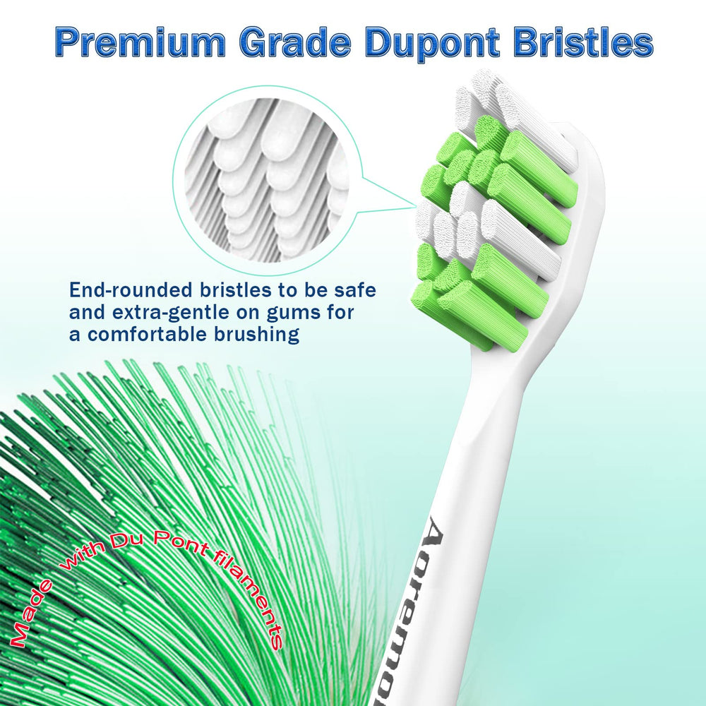 Aoremon Replacement Toothbrush Heads, 6 Count