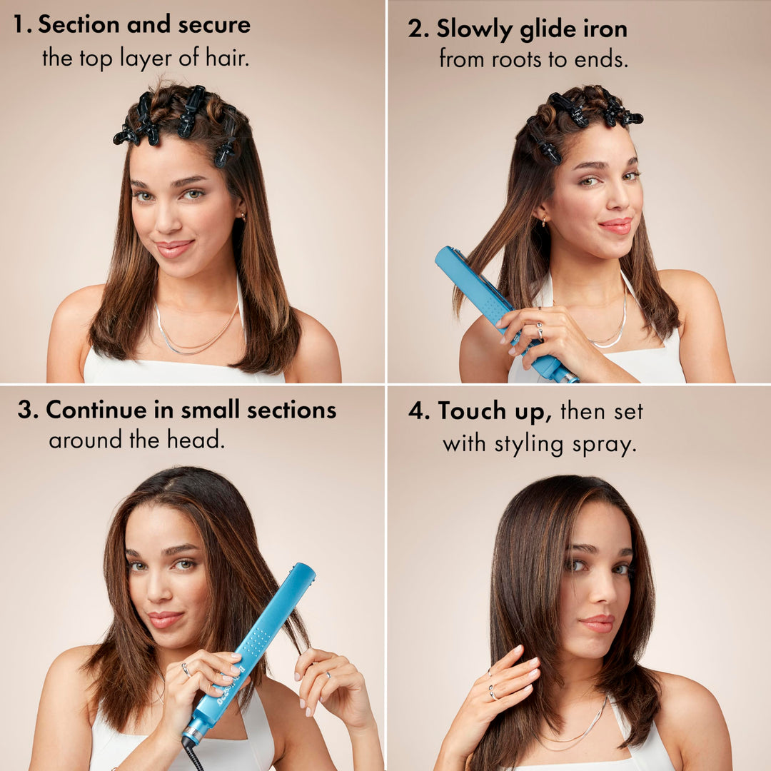 BaBylissPRO Nano Titanium Ionic Flat Iron Hair Straightener, 1/4 in
