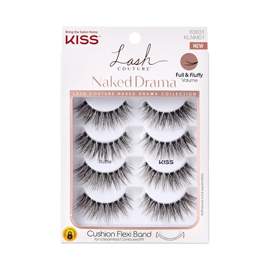 KISS Lash Couture False Eyelashes, Cruise, 4 Count