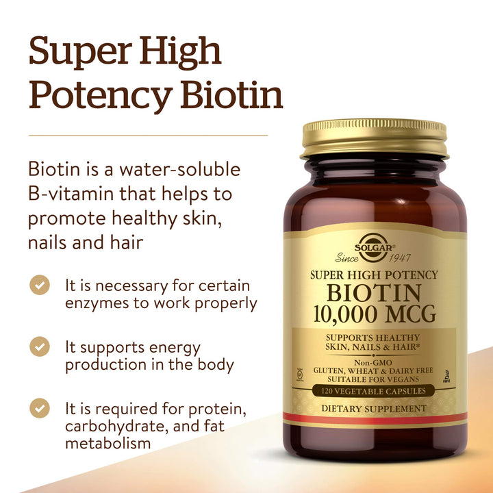 Solgar Biotin 10000 mcg, 120 Count