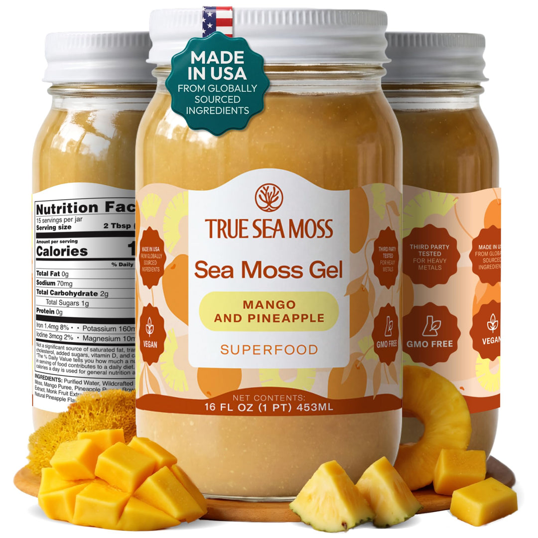 TrueSeaMoss Sea Moss Gel, Mango Pineapple, Pack of 1
