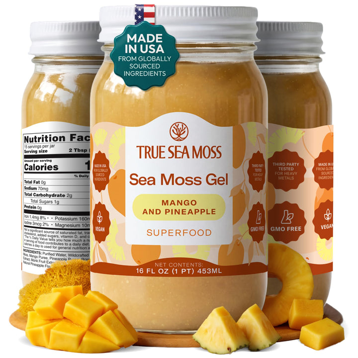 TrueSeaMoss Sea Moss Gel, Mango Pineapple, Pack of 1