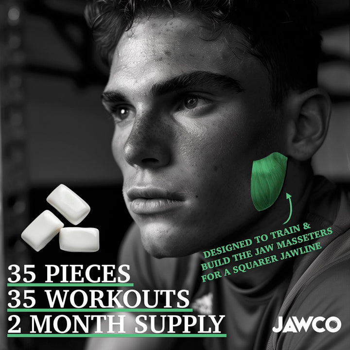 JAWCO Chewing Gum, Energy Mint, 30mg Caffeine, 1 Count
