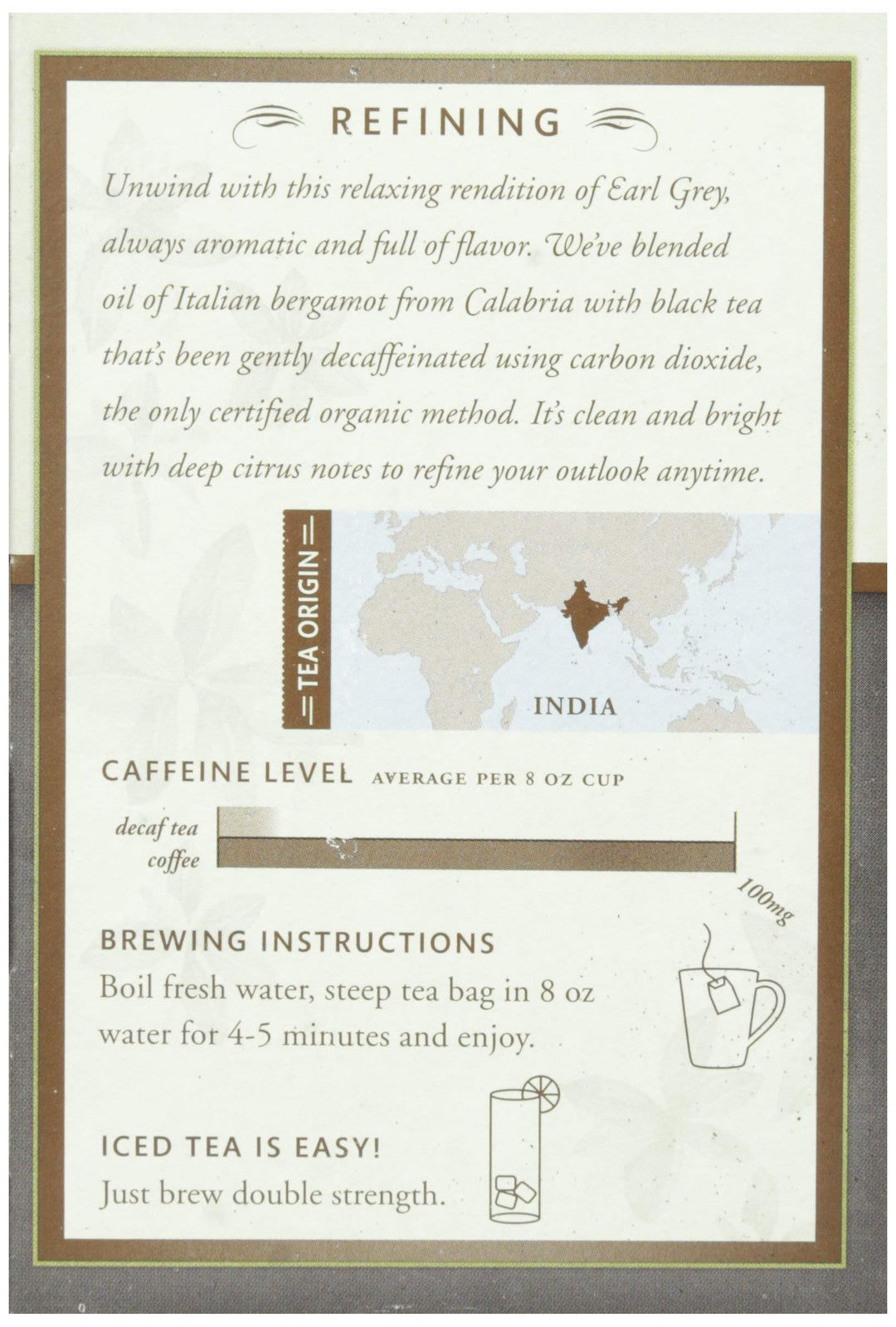 Choice Organic Teas Decaf Earl Grey, 16 Count