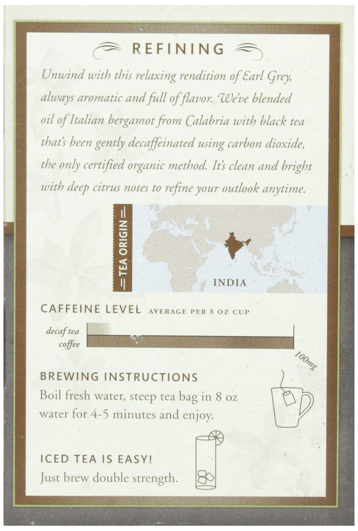 Choice Organic Teas Decaf Earl Grey, 16 Count
