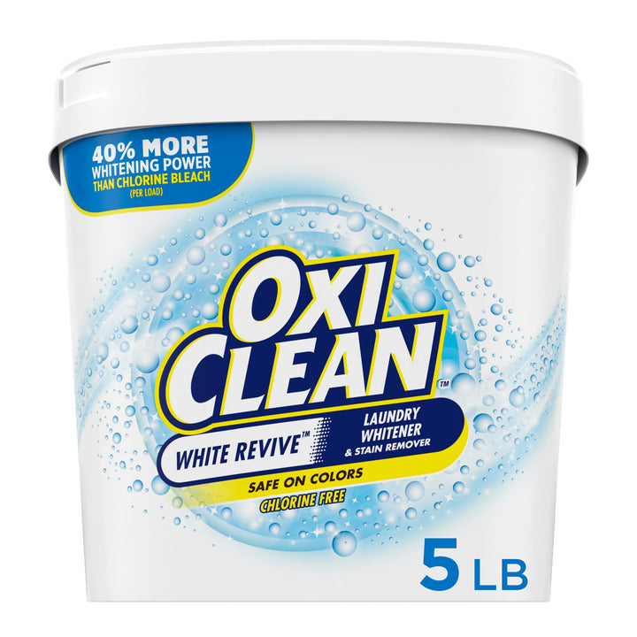 OxiClean White Revive Laundry Whitener And Stain Remover Powder, 5 lb