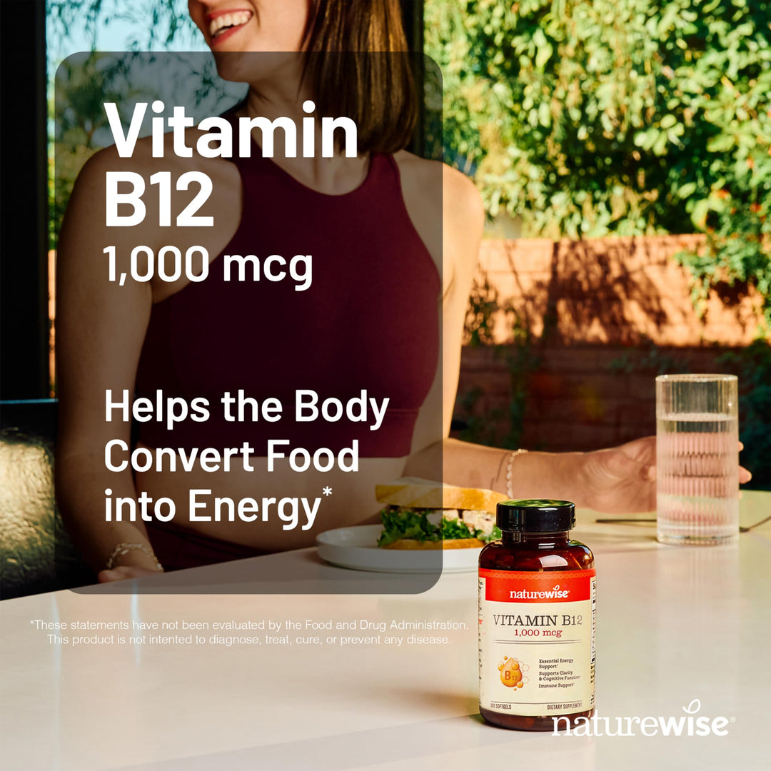 NatureWise Vitamin B12 Supplement, 1000 mcg, 150 Count