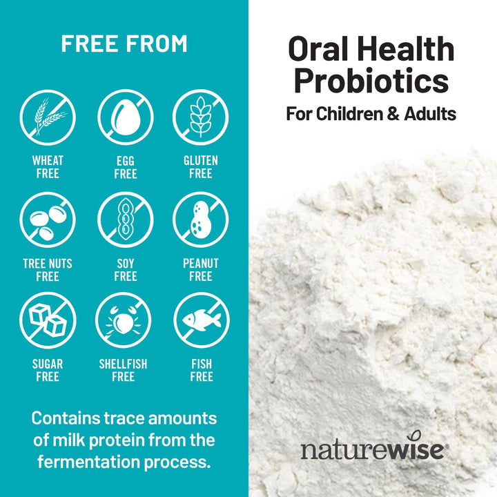 NatureWise Oral Health Chewable Probiotics, Natural Mint, 50 Count