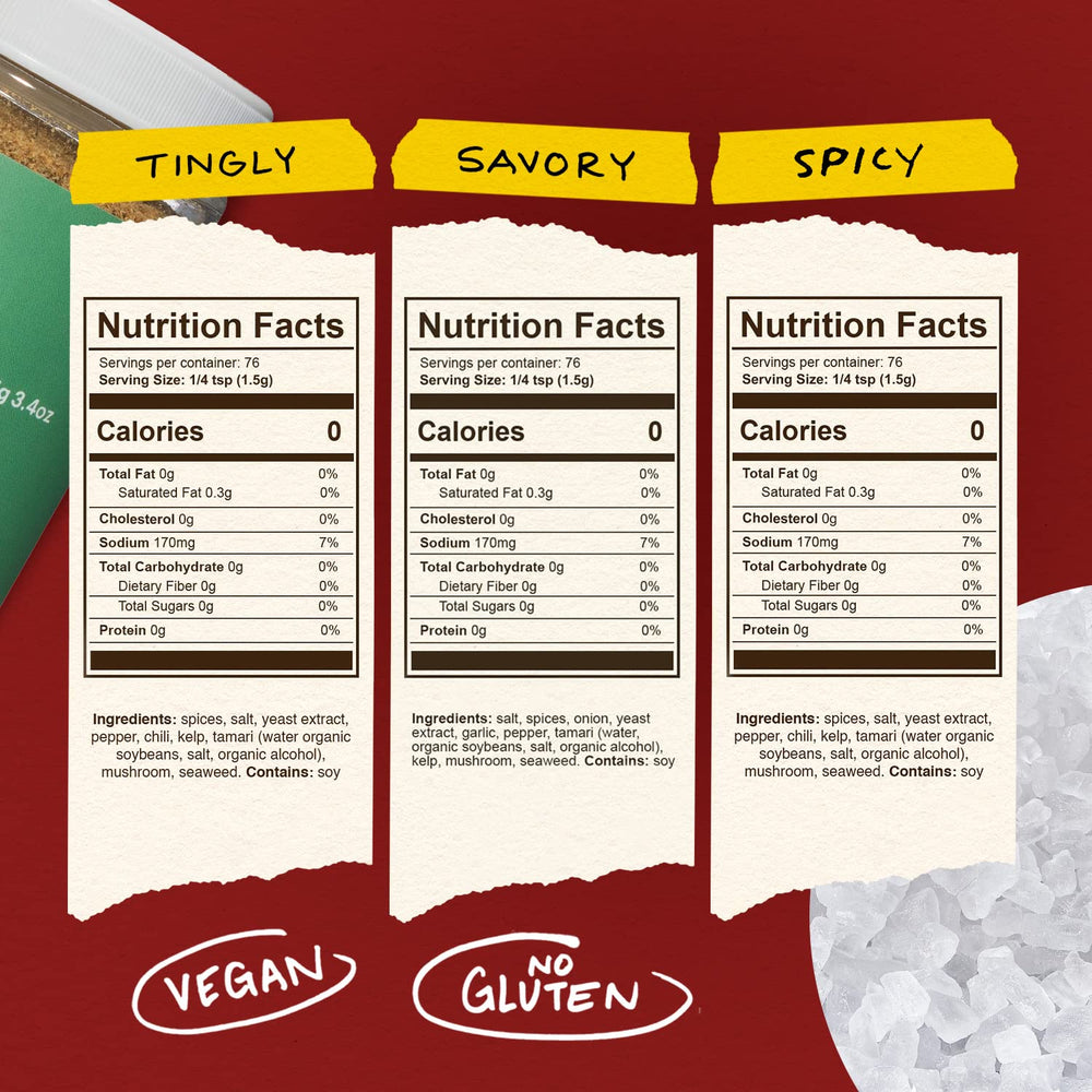 MOMOFUKU Seasoned Salt, Variety Pack, 3 Count