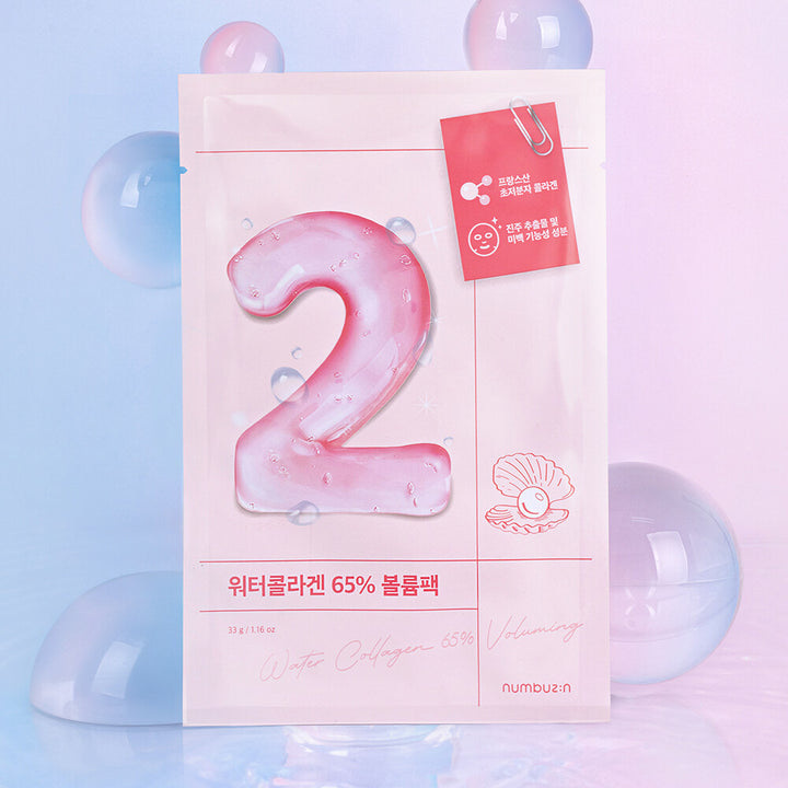 No.2 Water Collagen 65% Voluming Sheet Mask (1ea)