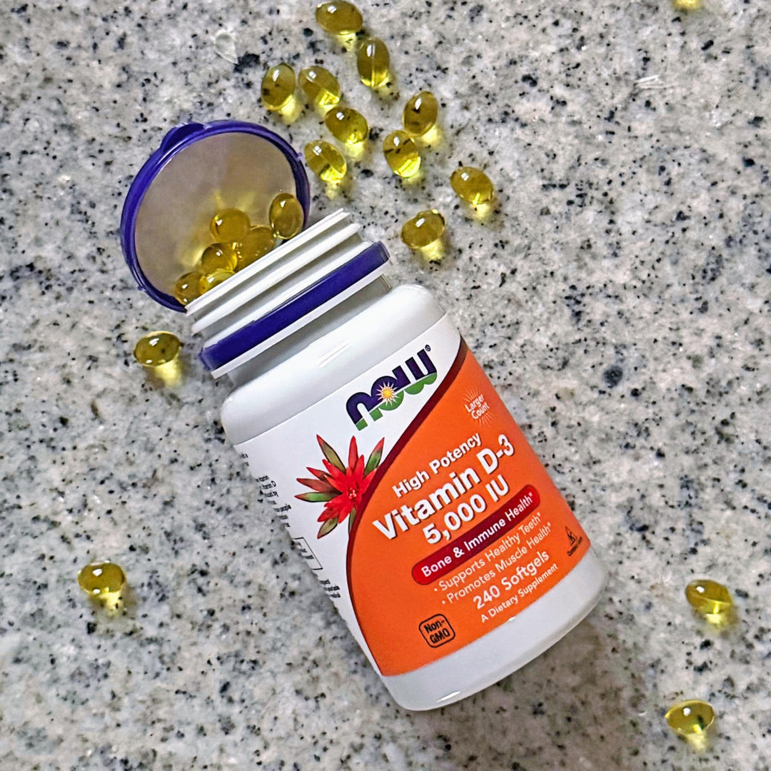 NOW Vitamin D-3, 5000 IU, 240 Count