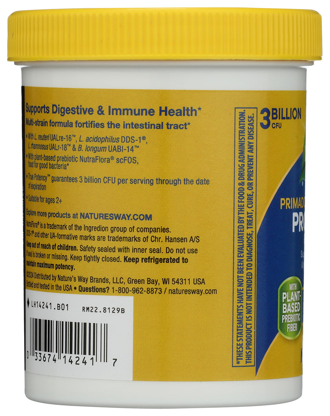 Nature's Way Primadophilus Reuteri Superior Probiotic Multi-Strain Powder, 5 oz