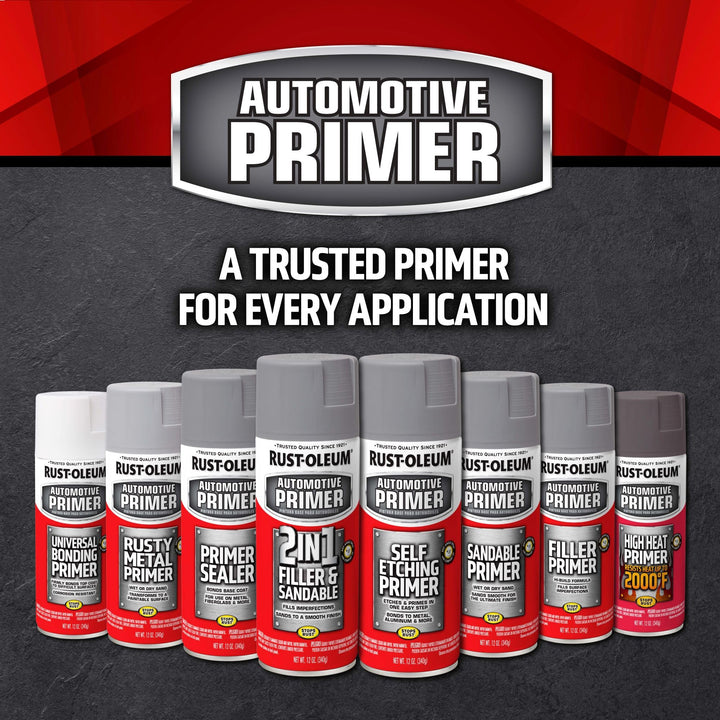 Rust-Oleum Automotive Self Etching Primer Spray Paint, Dark Green, 12 oz