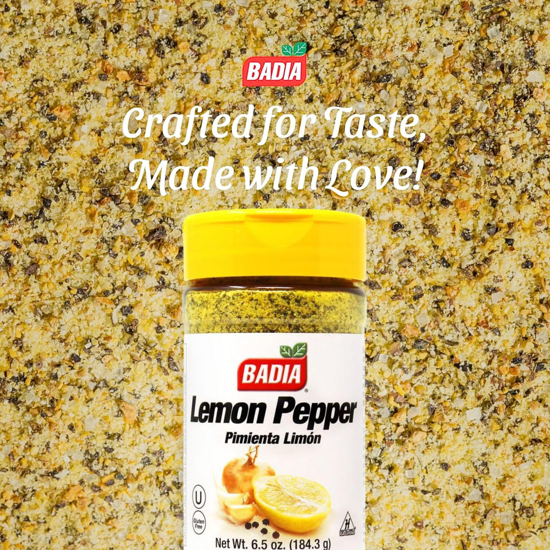 Badia Lemon Pepper Seasoning, 6.5 oz