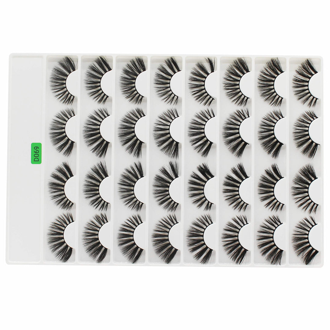 Vayator 3D Mink False Eyelashes, D069, 16 Pairs