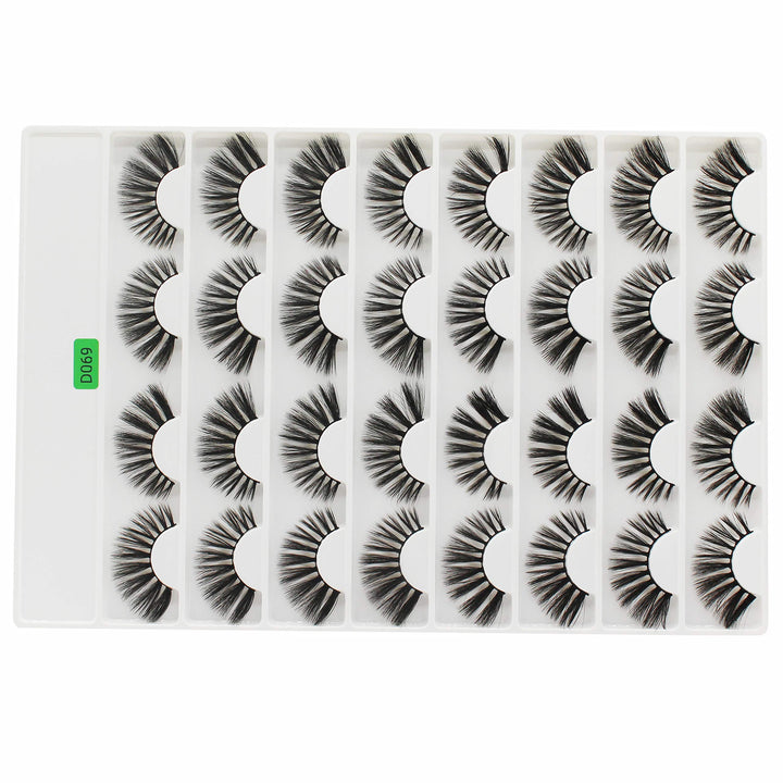 Vayator 3D Mink False Eyelashes, D069, 16 Pairs