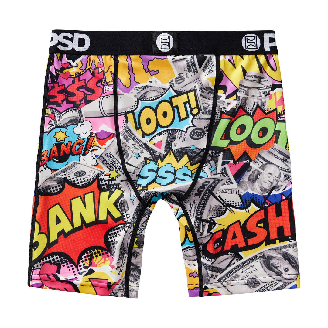 PSD Money Print Boxer Briefs, Money Strip, M