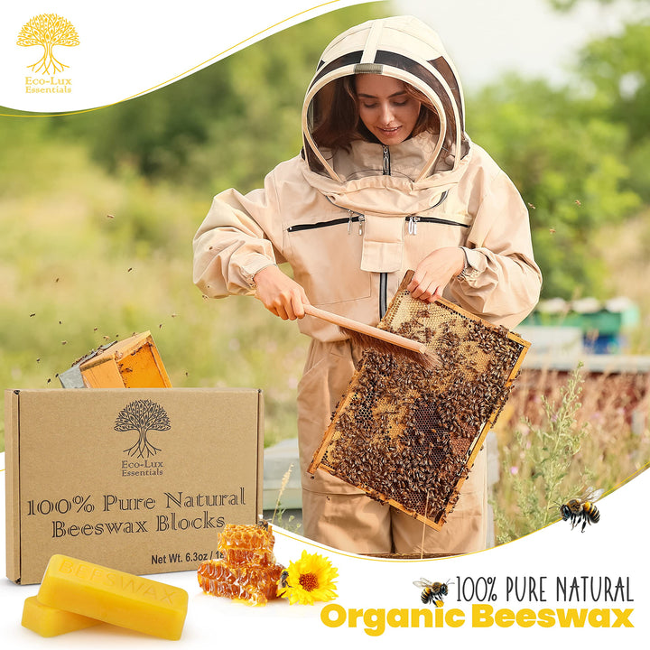Eco-Lux Essentials Beeswax Blocks, 180 g