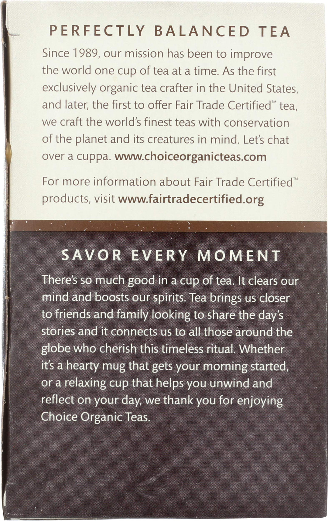 Choice Organic Teas Decaf Earl Grey, 16 Count