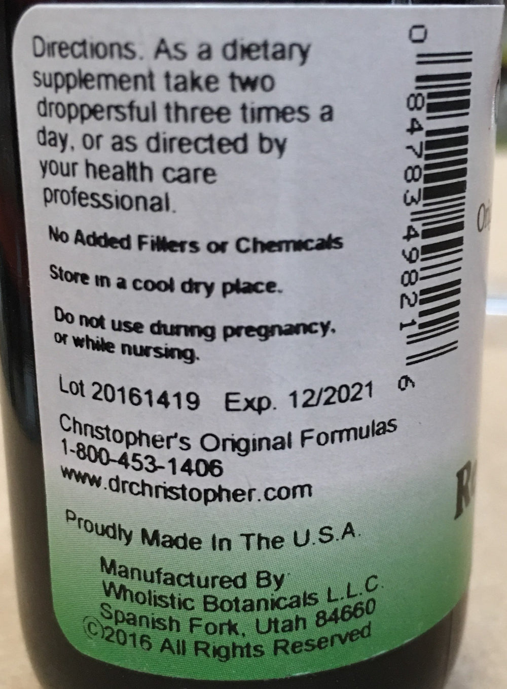 Christopher's Original Formulas Female Reproductive Vitamin, 2 oz